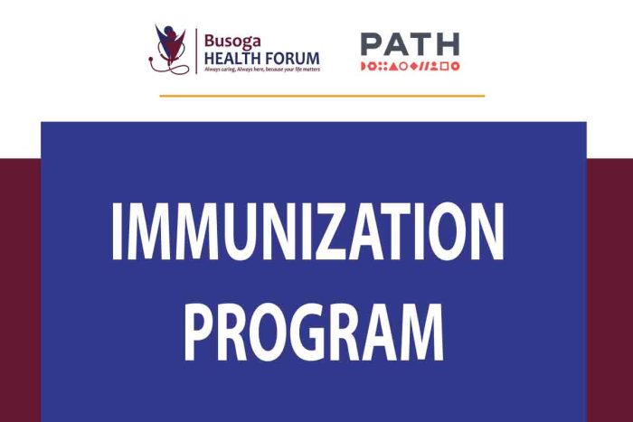 BUSOGA HEALTH FORUM IMMUNIZATION PROGRAM